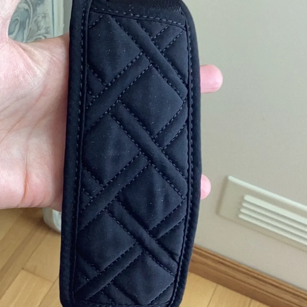 Vera Bradley Black Quilted Messenger Bag, laptop bag